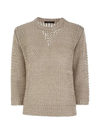 Fabiana Filippi Open-knit Sweater In Neutral