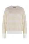 Fabiana Filippi Women's Openwork-knit Pullover Sweater In Panna