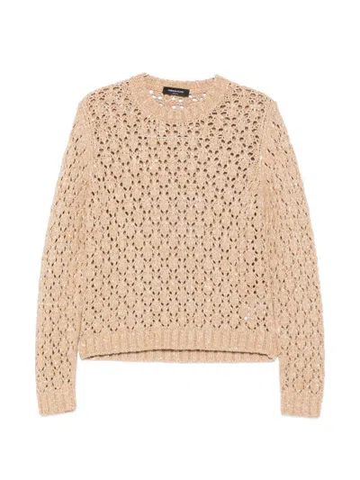 Fabiana Filippi Openwork Sweater In Neutral