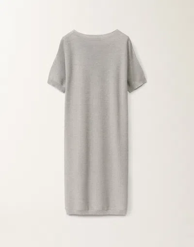 Fabiana Filippi Organic Cotton And Lurex Knit Dress In Grey
