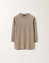 Fabiana Filippi Organic Cotton And Lurex Sweater In Clay