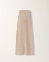 Fabiana Filippi Organic Cotton And Lurex Trousers In Sand