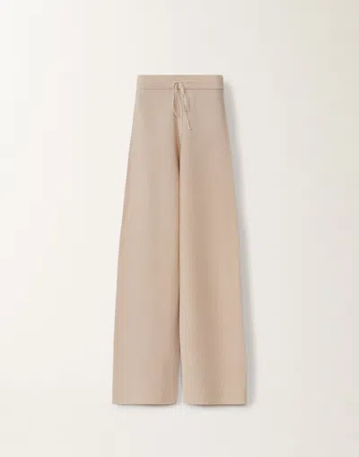 Fabiana Filippi Organic Cotton And Lurex Trousers In Sand
