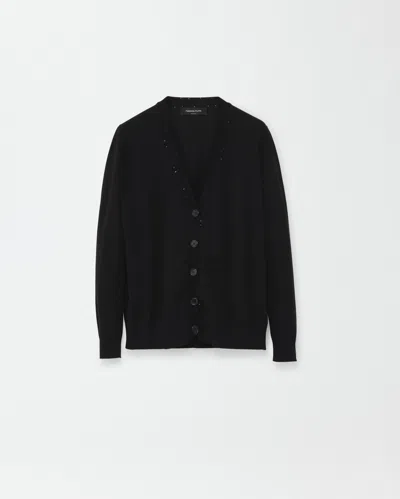 Fabiana Filippi Organic Cotton Cardigan In Blue