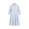 Fabiana Filippi Light Blue Cotton Mini Dress