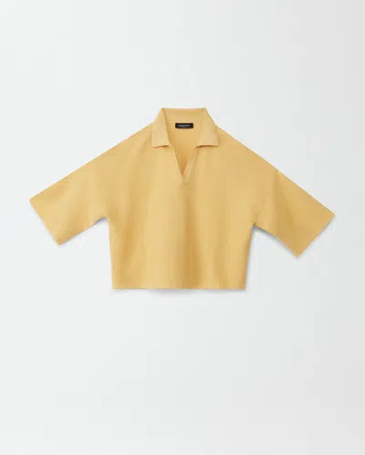 Fabiana Filippi Organic Cotton Polo Shirt In Mandarin