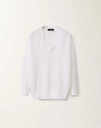 Fabiana Filippi Organic Cotton Sweater In White