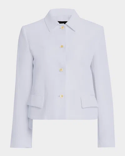 Fabiana Filippi Organza-hem Chasseur Jacket In Malva