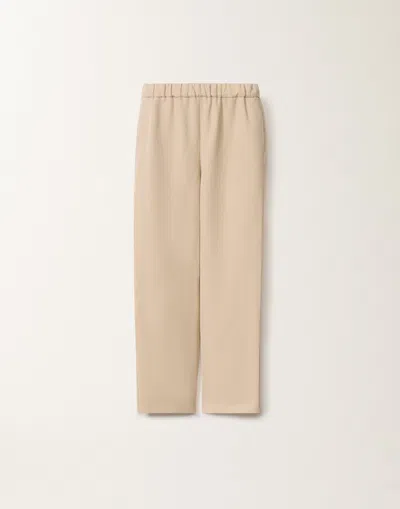 Fabiana Filippi Orvieto Linen And Viscose Trousers In Sand
