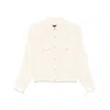 Fabiana Filippi Bomber Jacket With Front Pockets And Diamond Thread In Beige