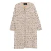 Fabiana Filippi Button-detailed Tweed Coat In Beige