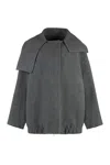 Fabiana Filippi Felted Jacket In Grey