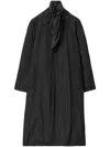 Fabiana Filippi Oversized-collar Coat In Blue