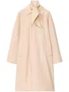 Fabiana Filippi Lightweight Taffeta Trench Coat In Pink