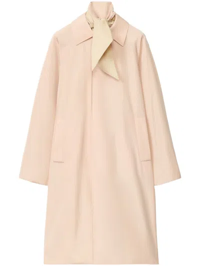 Fabiana Filippi Lightweight Taffeta Trench Coat In Pink