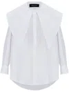 Fabiana Filippi Decorative Collar Long Sleeved Shirt In Weiss