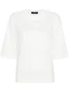 Fabiana Filippi T-shirt With Chain Detail In White