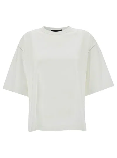 Fabiana Filippi Oversized Cotton T-shirt In White
