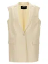 Fabiana Filippi Single-button Straight Wool-silk Vest