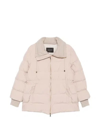 Fabiana Filippi Padded Drawstring-waist Jacket In Neutral