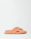 FABIANA FILIPPI PADDED SUEDE QUILTED SANDAL