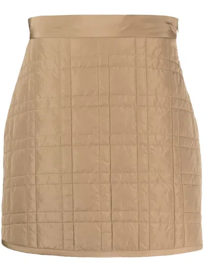 Fabiana Filippi Padded High-waisted Skirt In Neutrals