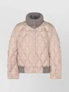 Fabiana Filippi Padded Jackets With Ribbed Cuffs And Collar In Pink