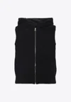 Fabiana Filippi Platinum Vest With Sequins In Black