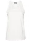 Fabiana Filippi Panelled Cotton Tank Top In White