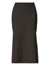 Fabiana Filippi Panelled Flared Midi Skirt In Black