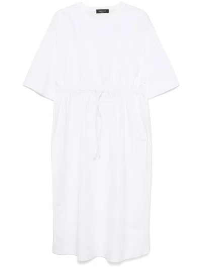 Fabiana Filippi Panelled Midi Dress In White