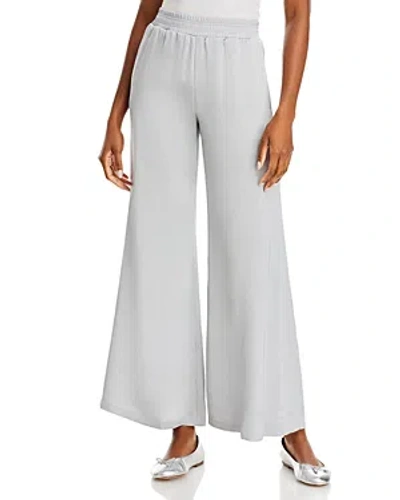 Fabiana Filippi High-rise Wide-leg Satin Trousers In Light Pastel