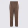 Fabiana Filippi Relaxed Fit Trousers Side Detail In Brown