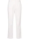 Fabiana Filippi High-waist Straight-leg Trousers In Bianco