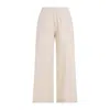Fabiana Filippi Drawstring Straight-leg Pants In Beige