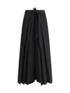 Fabiana Filippi Wide Range Of Trousers In Black