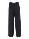 Fabiana Filippi Linen And Viscose Jogging Trousers In Blue