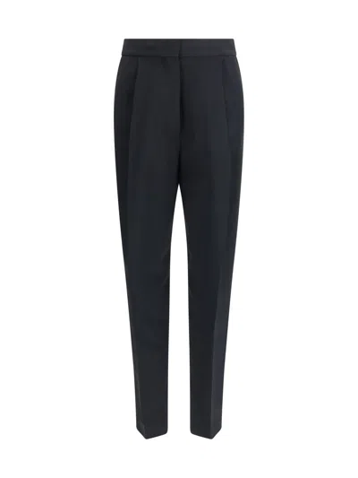 Fabiana Filippi Pleated Detail Track Pants In Black