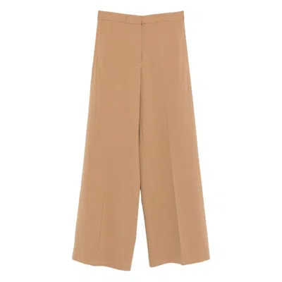 Fabiana Filippi Wide-leg Trousers In Brown