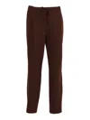 Fabiana Filippi Ebano Jersey Punto Milano Pleated Jogging Trousers In Brown