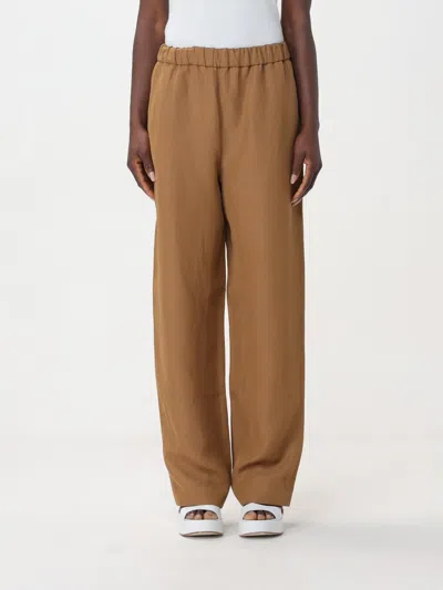 Fabiana Filippi Seam-details Trousers In Brown