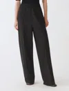 Fabiana Filippi Black Virgin Wool Trousers In Black