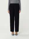 Fabiana Filippi Fluid Linen And Viscose Trousers In Blue