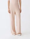 Fabiana Filippi Merino-wool Trousers In Blush Pink