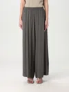 Fabiana Filippi Relaxed Fit Pleated Trousers Full Length In Gray