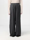 Fabiana Filippi Wool Blend Wide Leg Pants In Grau