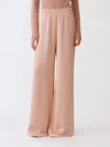 Fabiana Filippi Satin Wide-leg Trousers In 粉色