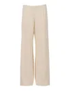 Fabiana Filippi Relaxed Wide Leg Trousers For Everyday Wear In Neutral