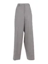 Fabiana Filippi Wide-leg Ankle-length Trousers In Gray
