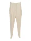Fabiana Filippi Burro Cady Pleated Trousers In Neutral